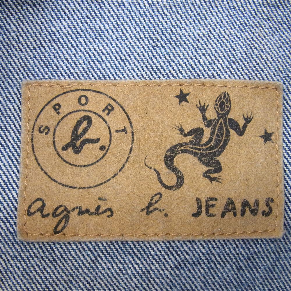 agnes b. アニエスベー homme デニム ジャケット インディゴブルー系 サイズ表記無【中古】