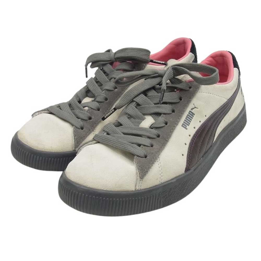 PUMA プーマ 381160-01 × Staple ステイプル × Atmos アトモス Suede Natural Grey スウェード スエード ナチュラル グレイ スニーカー ベージュ系 26cm【中古】