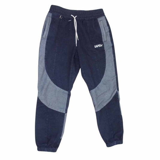 サプール DENIM TRACK PANTS デニム トラック パンツ インディゴブルー系 XL【中古】