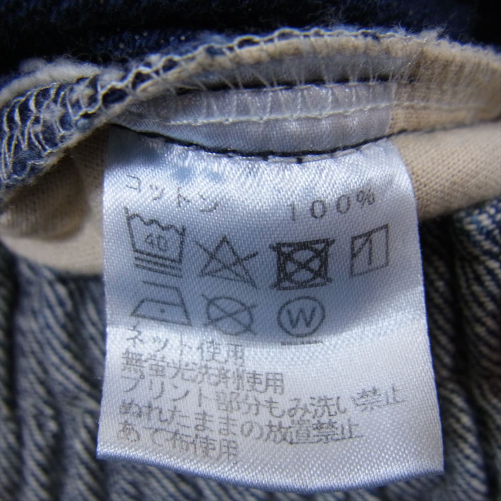 サプール DENIM BASKET SHORTS デニム バスケットボール ロゴ ショーツ ハーフパンツ インディゴブルー系 L【中古】