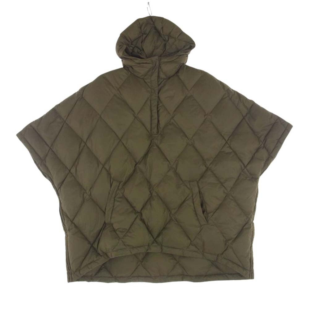 リタ RITA MILITARY PONCHO DOWN ミリタリー ダウン ポンチョ  カーキ系【中古】