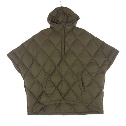 リタ RITA MILITARY PONCHO DOWN ミリタリー ダウン ポンチョ  カーキ系【中古】