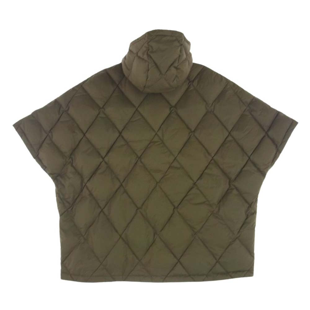 リタ RITA MILITARY PONCHO DOWN ミリタリー ダウン ポンチョ  カーキ系【中古】