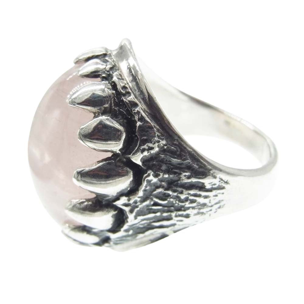 ALEX STREETER アレックスストリーター ドラゴントゥース ローズクォーツ リング シルバー系 17号【中古】