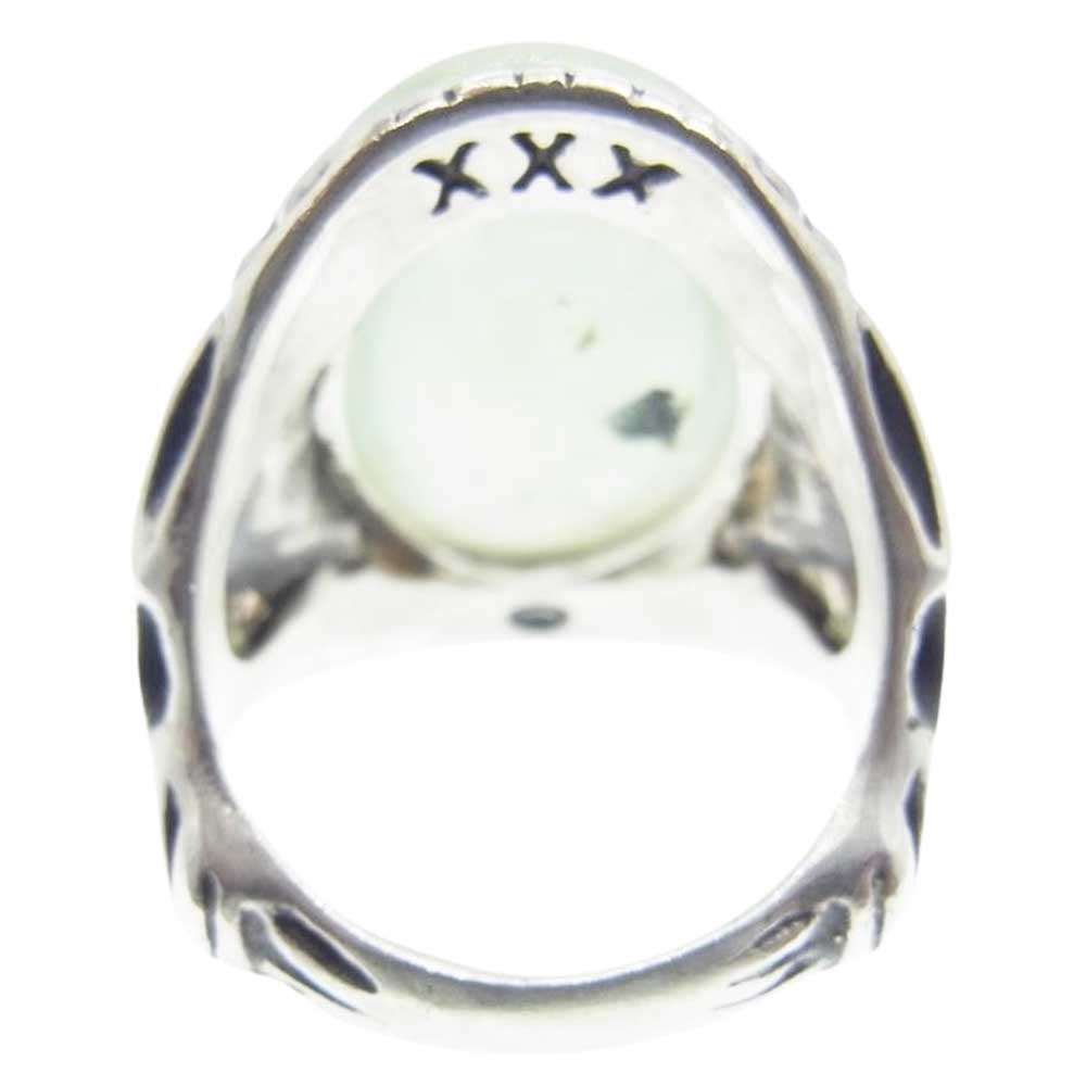 ALEX STREETER アレックスストリーター 30周年記念台座 Angel Heart エンジェルハート リング シルバー系 ライトグリーン系 14.5号【中古】