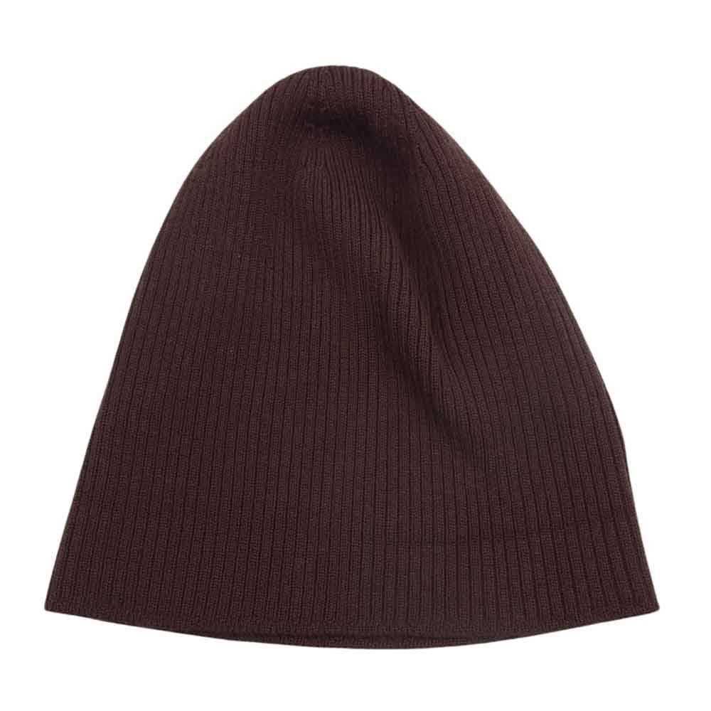 Rick Owens リックオウエンス 22AW RU02B2495-RIBM RIBBED WOOL BEANIE リブド ウール ビーニー キャップ ブラウン ブラウン系 OS【中古】