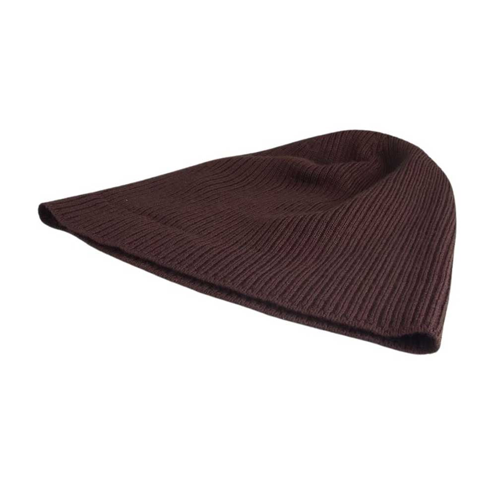 Rick Owens リックオウエンス 22AW RU02B2495-RIBM RIBBED WOOL BEANIE リブド ウール ビーニー キャップ ブラウン ブラウン系 OS【中古】