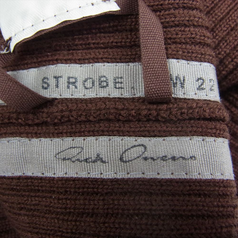 Rick Owens リックオウエンス 22AW RU02B2495-RIBM RIBBED WOOL BEANIE リブド ウール ビーニー キャップ ブラウン ブラウン系 OS【中古】