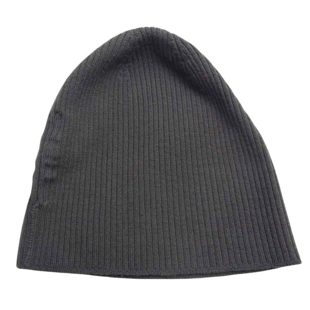 Rick Owens リックオウエンス 23SS RU01C4495-RIBM Ribbed Knit Beanie Hat リブド ニット ビーニー キャップ ブラウン系 OS【中古】