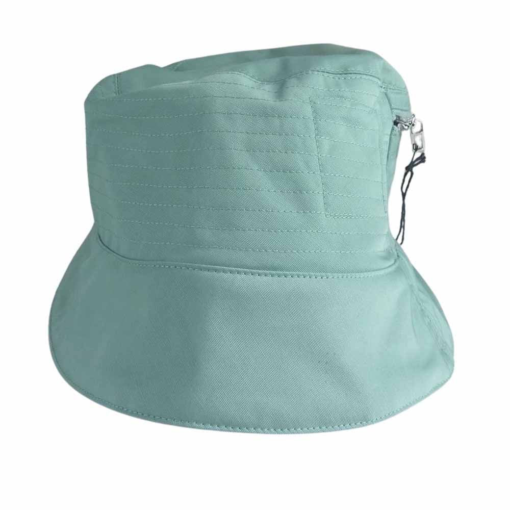 Rick Owens リックオウエンス DA02B4475-MU DRKSHDW POCKET GILLIGAN HAT ダークシャドウ ポケット ハット アクアグリーン系 L【中古】