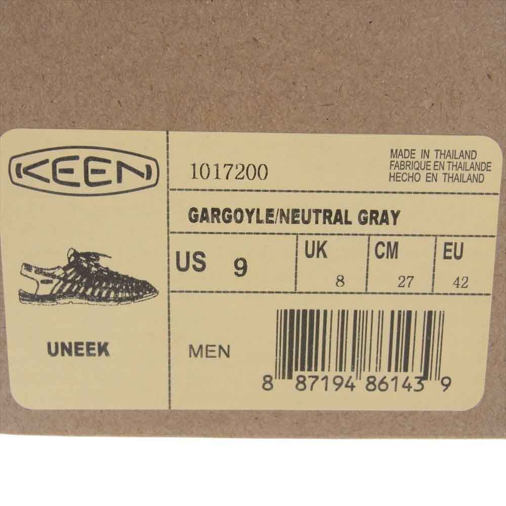 KEEN キーン UNEEK ユニーク サンダル  グレー系 27cm【中古】
