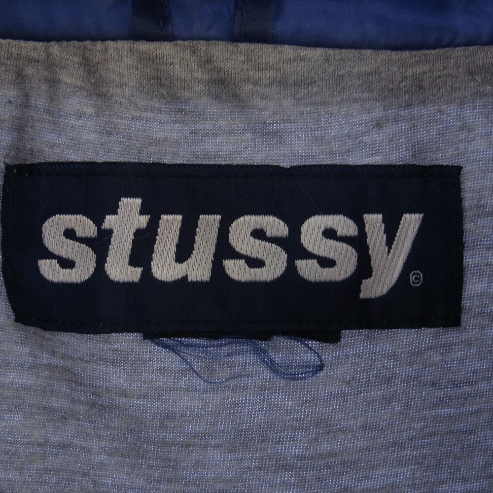 STUSSY ステューシー 90s 国旗 ナイロンジャケット ネイビー系【中古