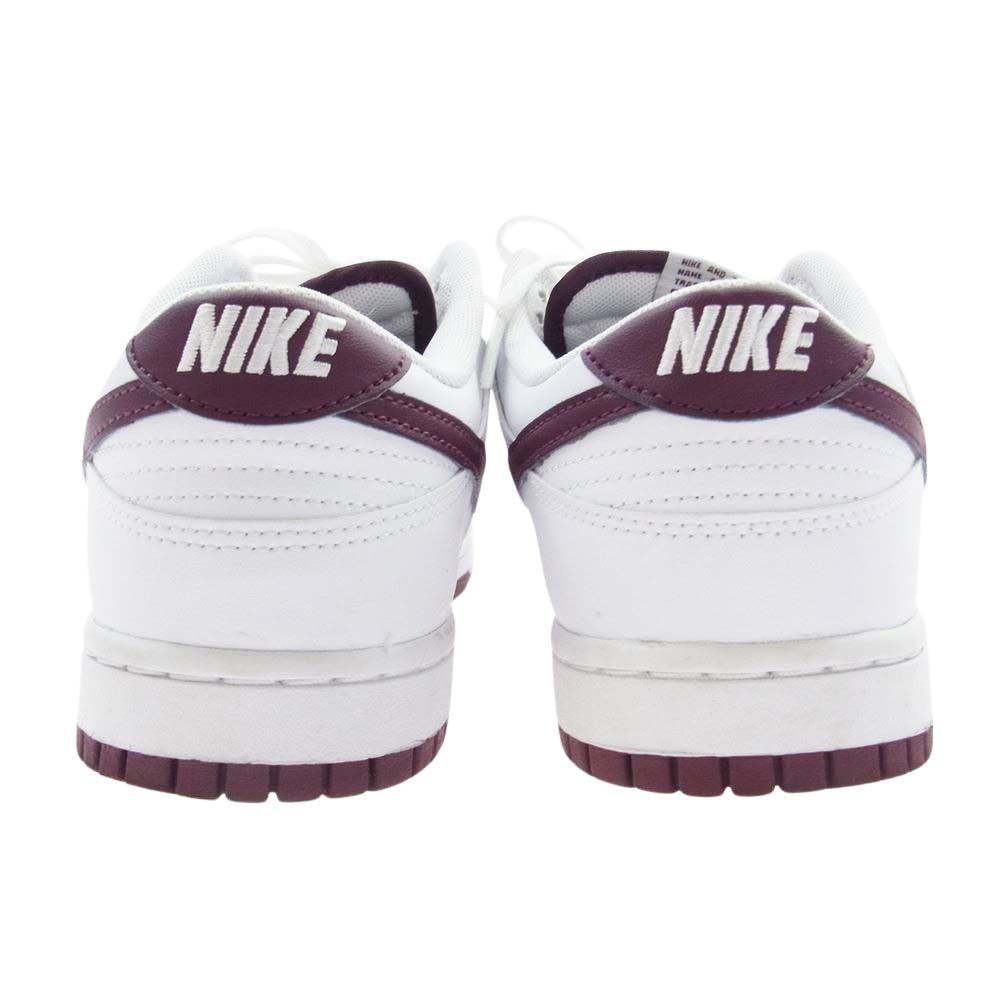 NIKE ナイキ DUNK LOW ダンクロー White Night Maroon ホワイト ナイト マルーン スニーカー ホワイト系 26.5cm【中古】