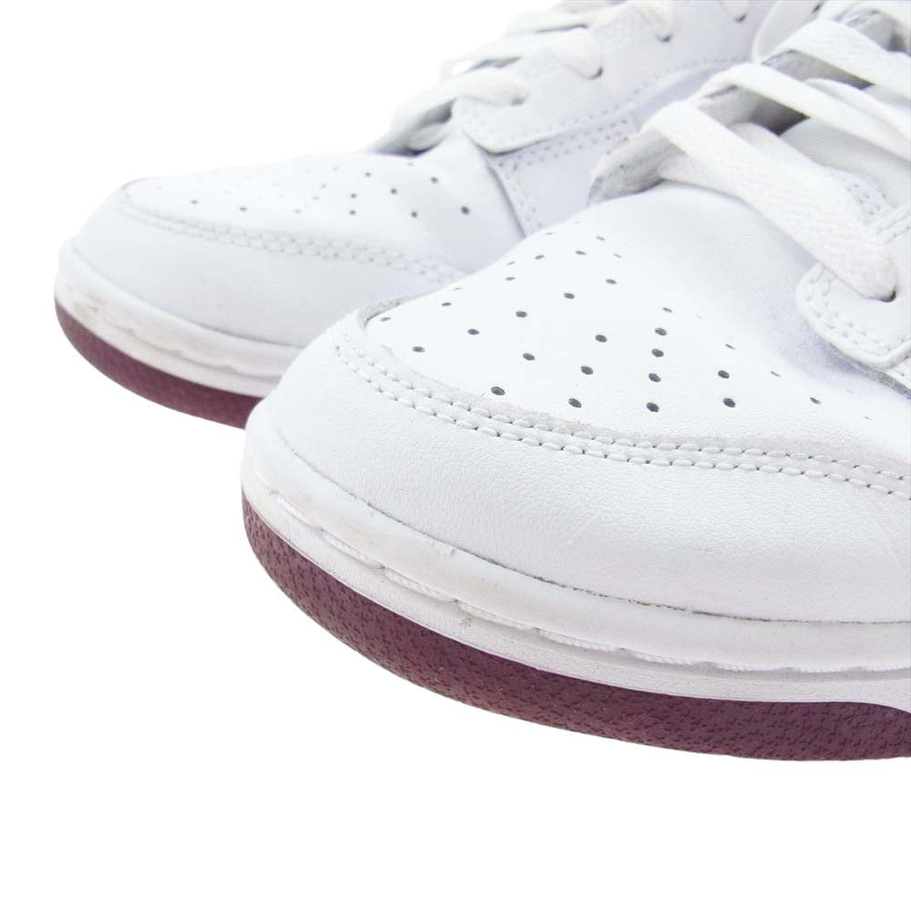 NIKE ナイキ DUNK LOW ダンクロー White Night Maroon ホワイト ナイト マルーン スニーカー ホワイト系 26.5cm【中古】