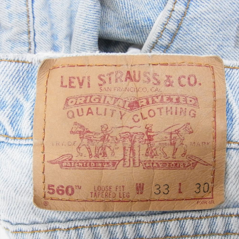 Levi's リーバイス USA製 560 96年3月製 90s デニム パンツ ジーンズ インディゴブルー系 33【中古】