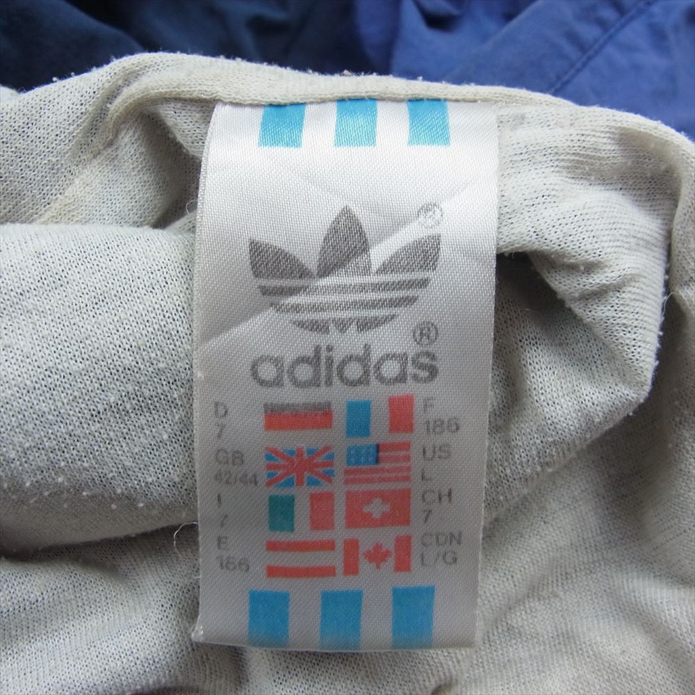 adidas アディダス ヴィンテージ 80s トラック ジャケット ネイビー系 US L【中古】