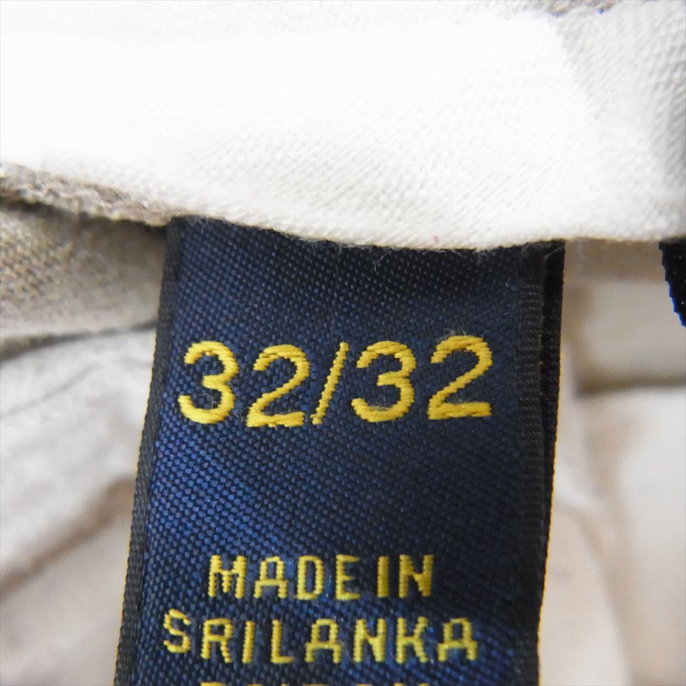 POLO RALPH LAUREN ポロ・ラルフローレン SLIM FIT スリムフィット チノ トラウザー  パンツ ベージュ系 32【中古】