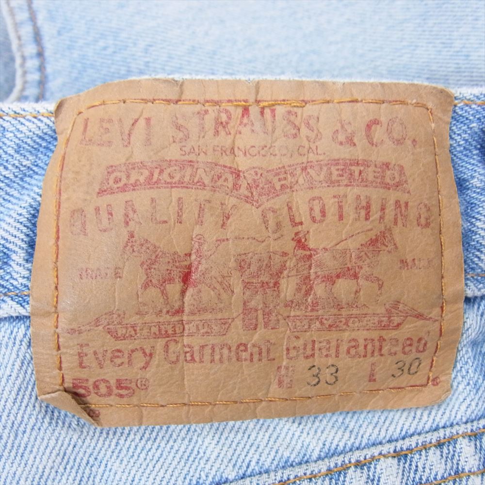 Levi's リーバイス USA製 505 02年4月製 00s デニム パンツ ジーンズ インディゴブルー系 33【中古】