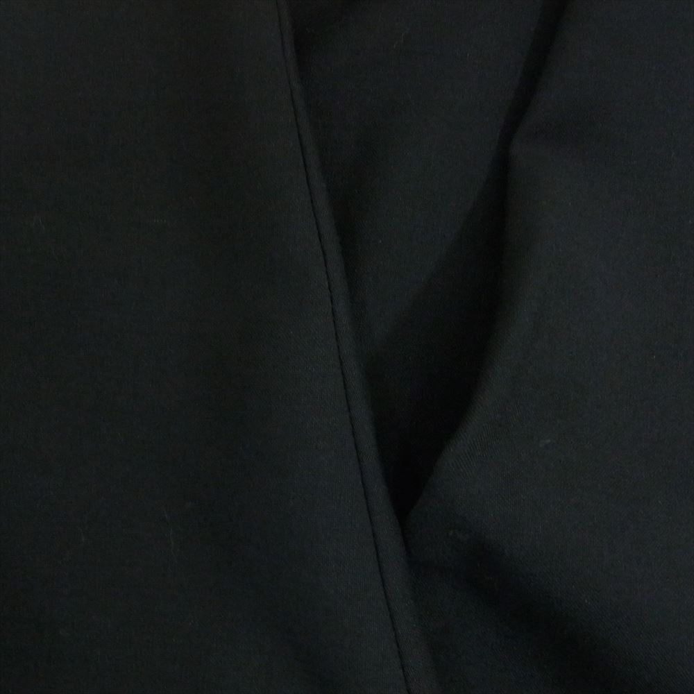 marka マーカ M23A-09JK01C LAPELLESS SHIRT JACKET ウールモヘヤトロピカル ラペルレス ノーカラー シャツ ジャケット ブラック系 1【中古】