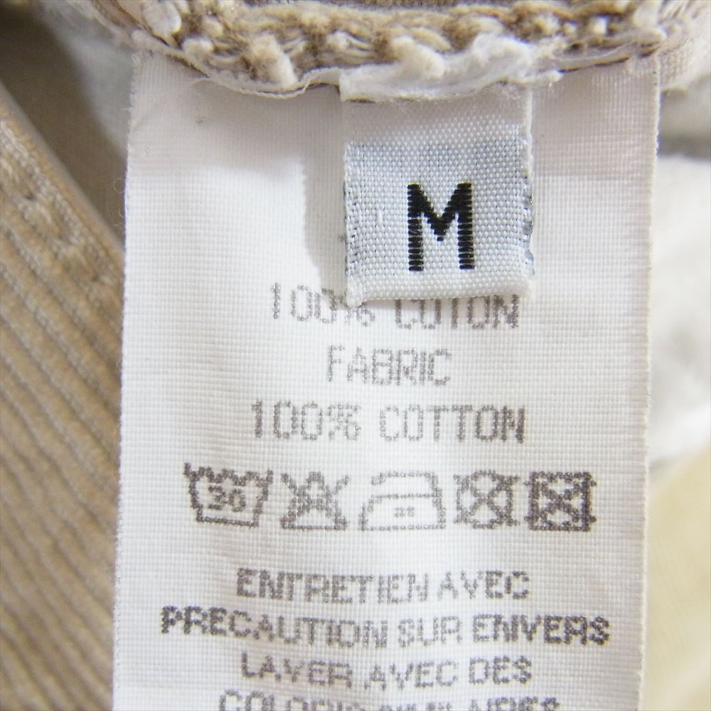 MAISON MARTIN MARGIELA メゾンマルタンマルジェラ 10ライン アーティザナル 再構築 コーデュロイパンツ ベージュ系 M【中古】