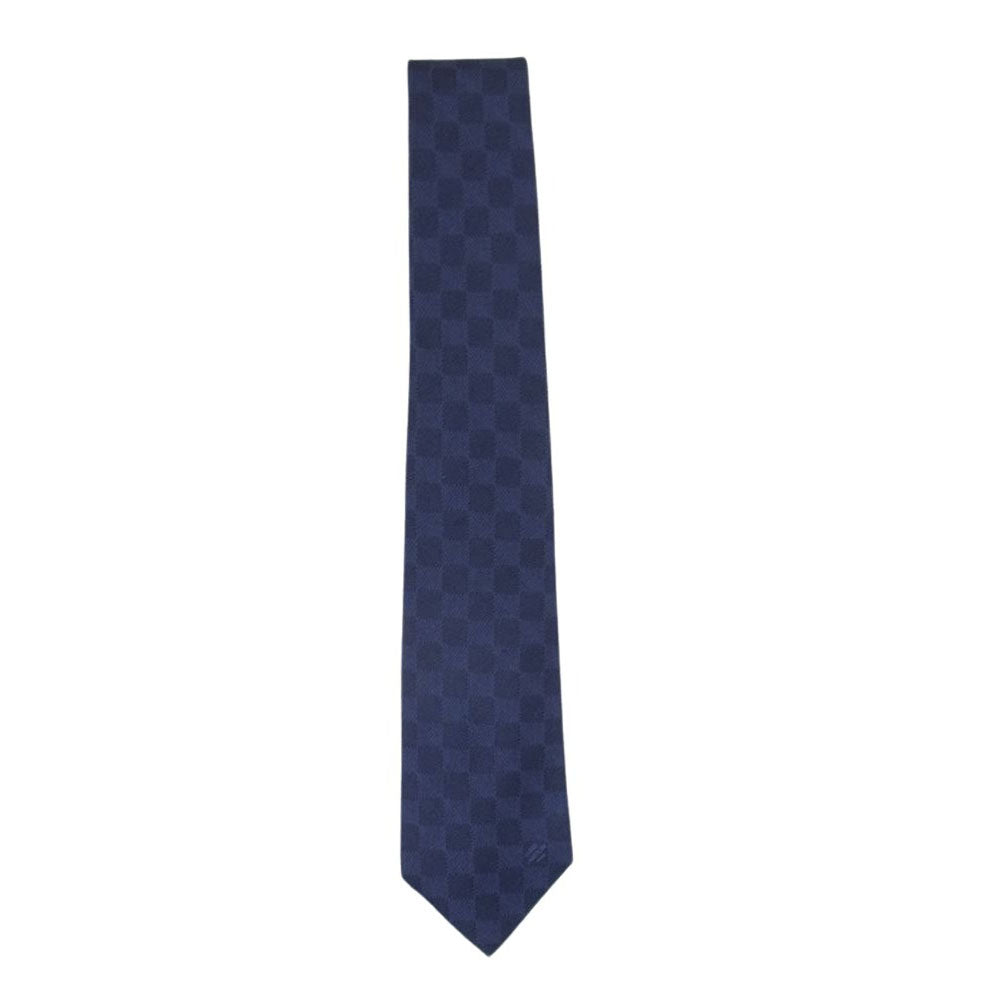 LOUIS VUITTON ルイ・ヴィトン MR0195 ダミエ クラシック ネクタイ ネイビー系【中古】
