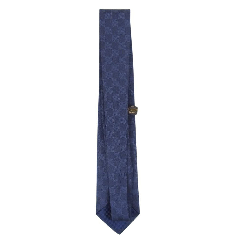 LOUIS VUITTON ルイ・ヴィトン MR0195 ダミエ クラシック ネクタイ ネイビー系【中古】