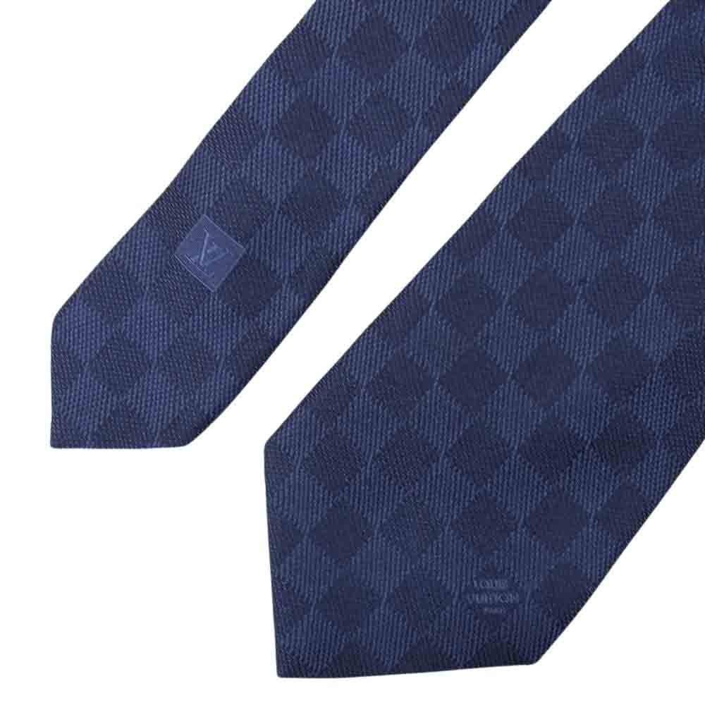 LOUIS VUITTON ルイ・ヴィトン MR0195 ダミエ クラシック ネクタイ ネイビー系【中古】