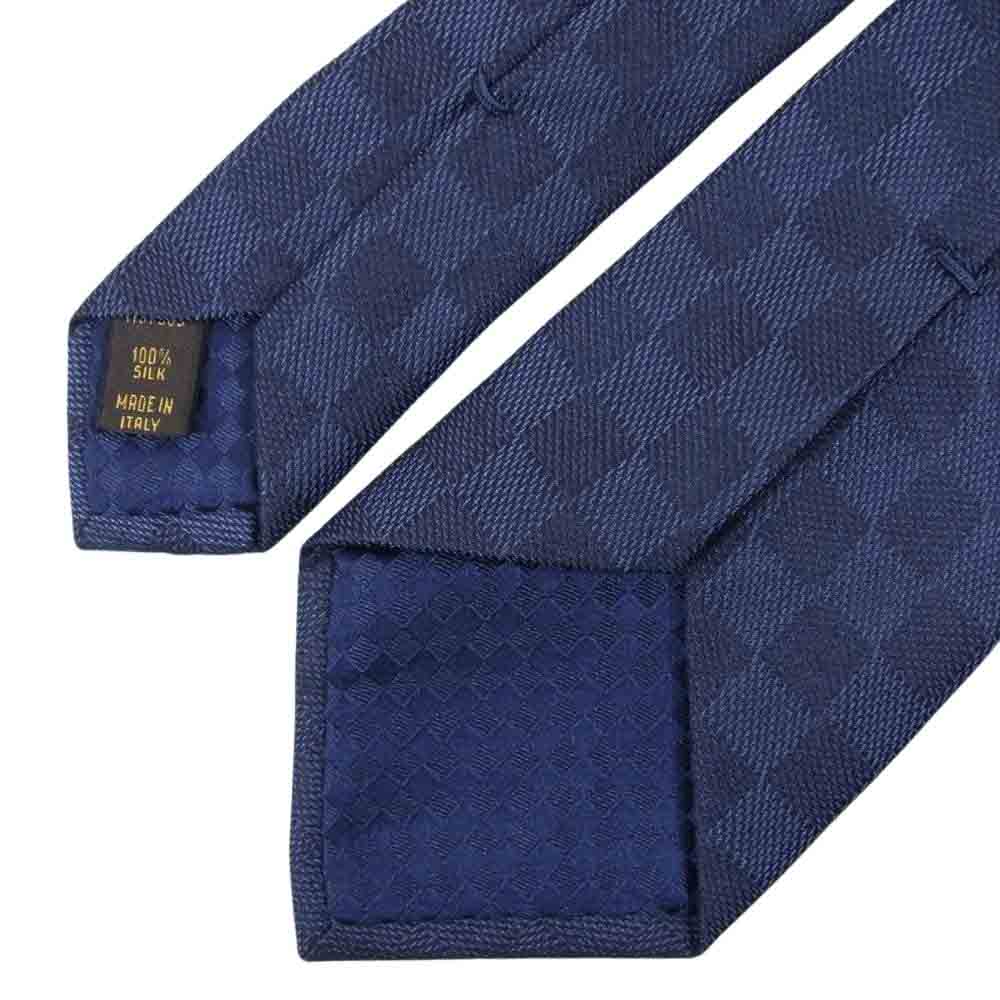 LOUIS VUITTON ルイ・ヴィトン MR0195 ダミエ クラシック ネクタイ ネイビー系【中古】