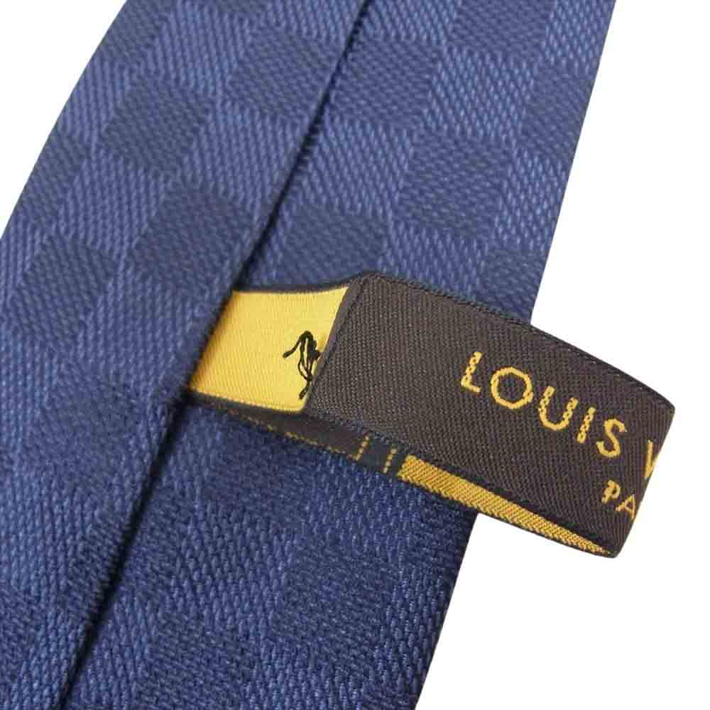 LOUIS VUITTON ルイ・ヴィトン MR0195 ダミエ クラシック ネクタイ ネイビー系【中古】