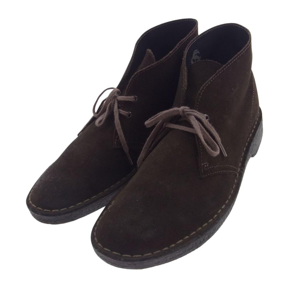 Clarks クラークス 11826 Desert Boot スエード デザート ブーツ ダークブラウン系 UK8【中古】