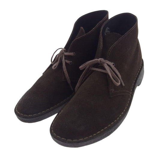 Clarks クラークス 11826 Desert Boot スエード デザート ブーツ ダークブラウン系 UK8【中古】