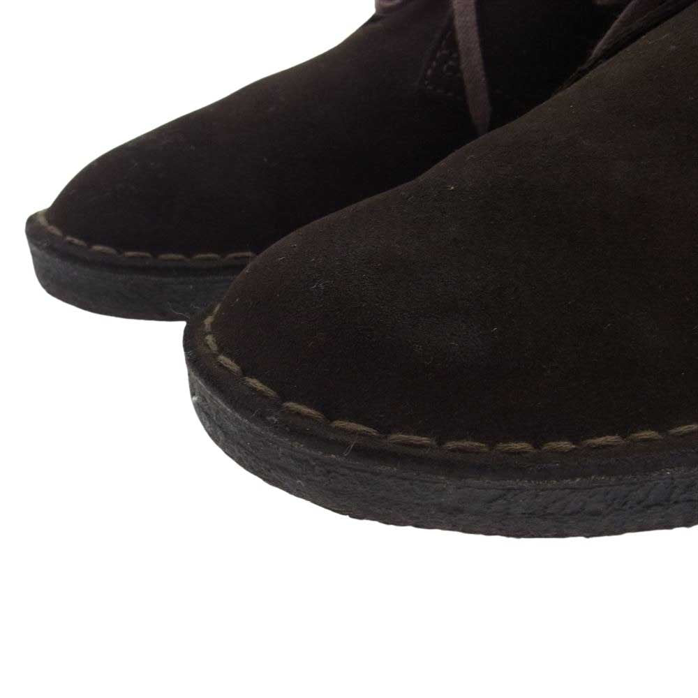 Clarks クラークス 11826 Desert Boot スエード デザート ブーツ ダークブラウン系 UK8【中古】