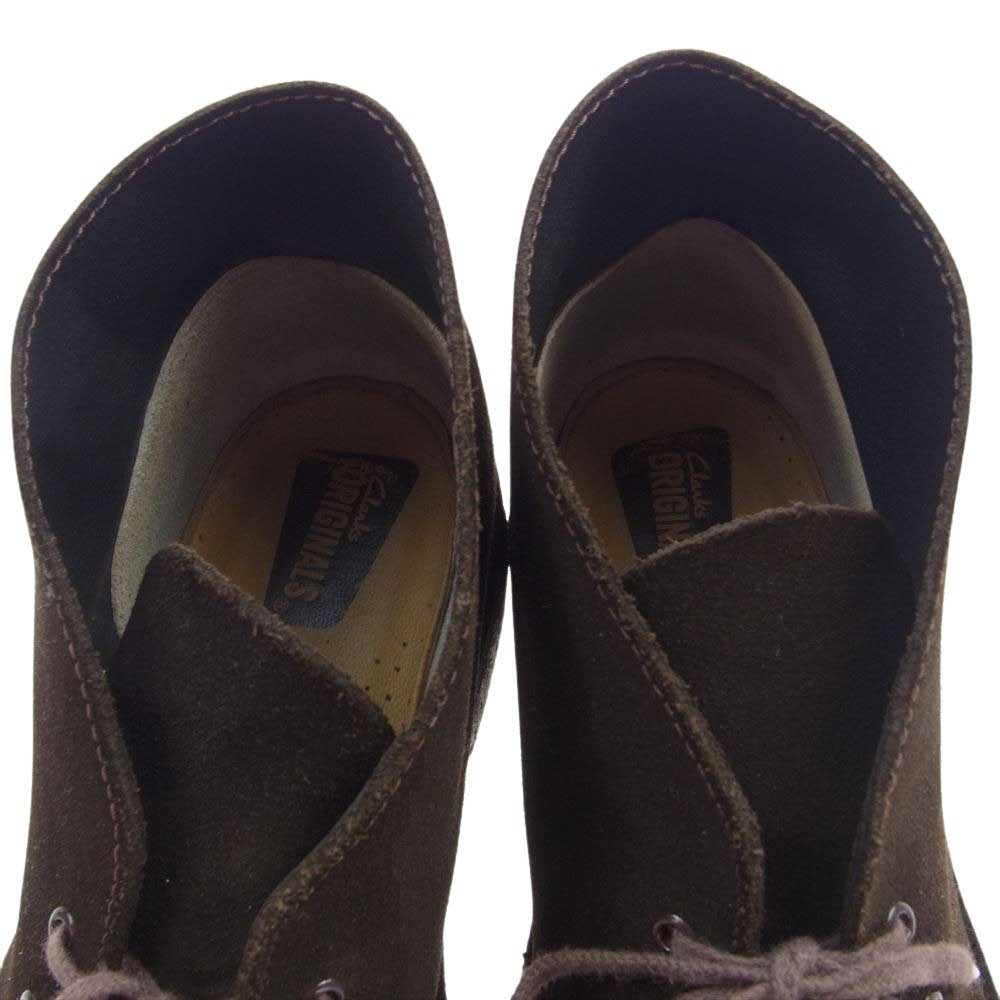 Clarks クラークス 11826 Desert Boot スエード デザート ブーツ ダークブラウン系 UK8【中古】