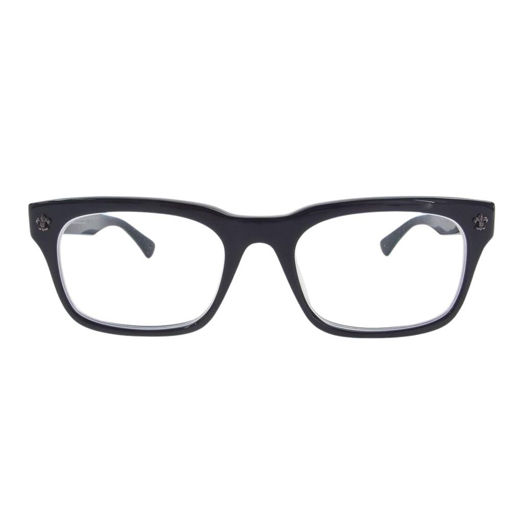 CHROME HEARTS クロムハーツ（原本無） GITTIN ANY?-A アイウェア メガネ 眼鏡 ブラック系 52□19-145【中古】