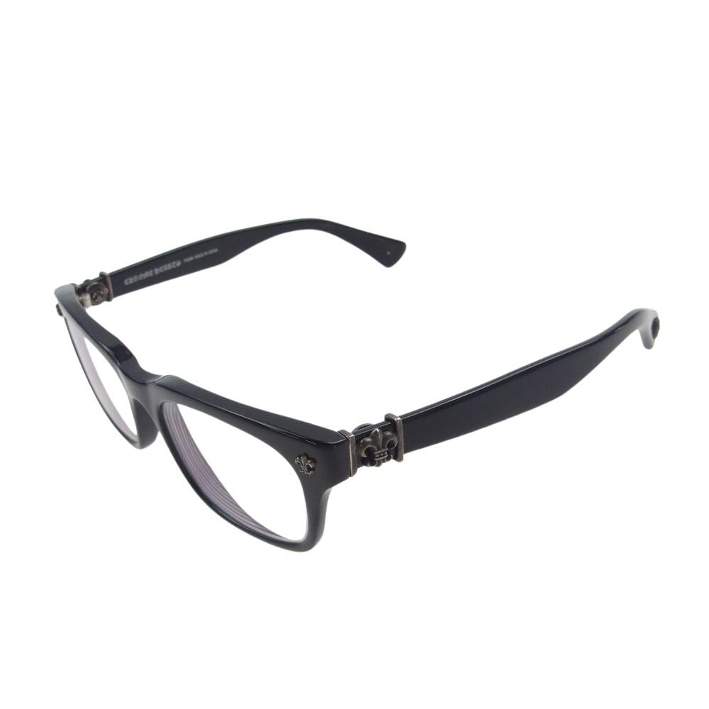 CHROME HEARTS クロムハーツ（原本無） GITTIN ANY?-A アイウェア メガネ 眼鏡 ブラック系 52□19-145【中古】
