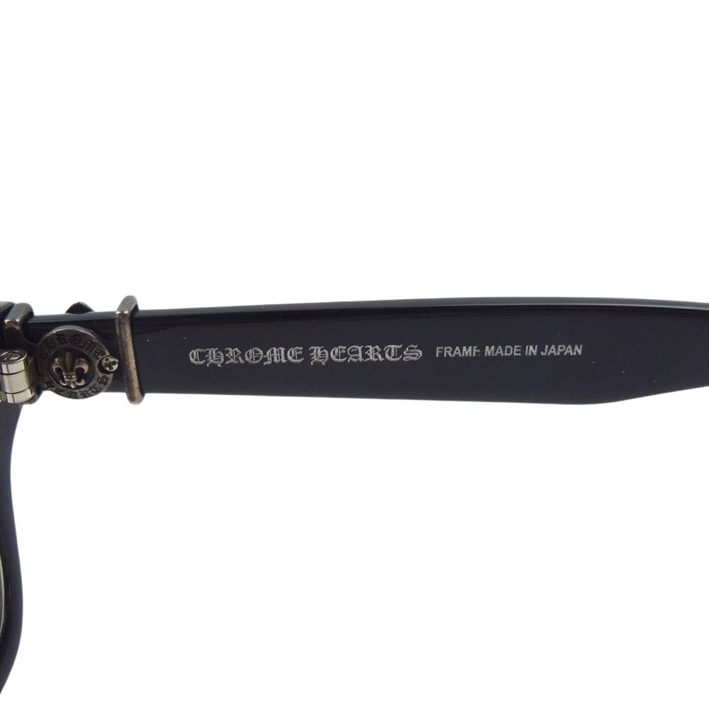 CHROME HEARTS クロムハーツ（原本無） GITTIN ANY?-A アイウェア メガネ 眼鏡 ブラック系 52□19-145【中古】