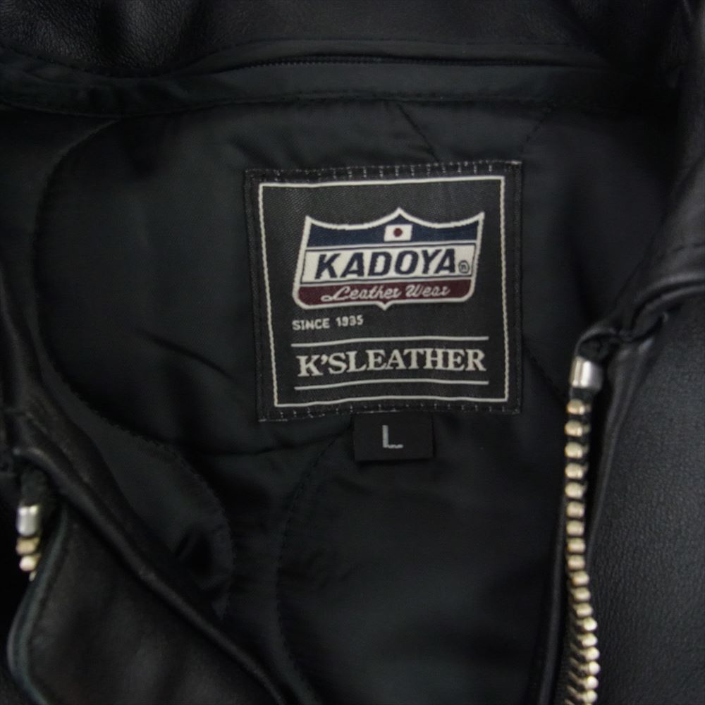KADOYA カドヤ K'SLEATHER VNS-4 レザー シングル ライダース