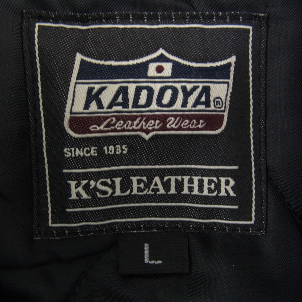KADOYA カドヤ K'SLEATHER VNS-4 レザー シングル ライダース