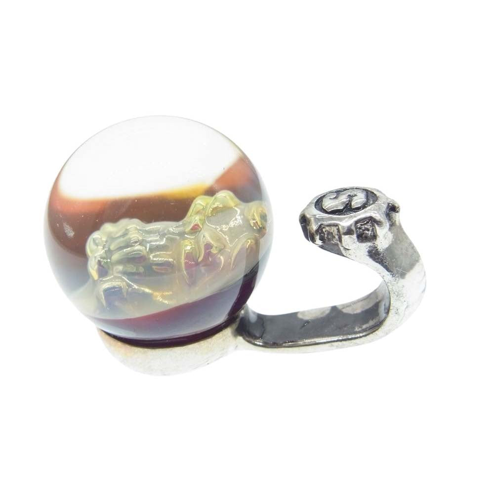 STARLIN GEAR スターリンギア STP067 ギャランティ付属 Gunner New Skull Ｍarble ガナー ニューミニスカルマーブルペンダント シルバー系【中古】