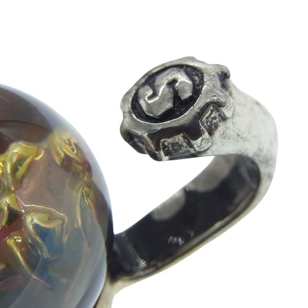 STARLIN GEAR スターリンギア STP067 ギャランティ付属 Gunner New Skull Ｍarble ガナー ニューミニスカルマーブルペンダント シルバー系【中古】