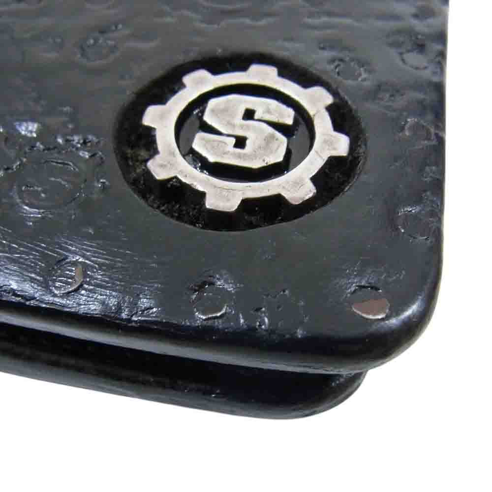 STARLIN GEAR スターリンギア 100years 100年 s-gear texture long wallet Sギア テクスチャー ロングウォレット 長財布 ブラック系【中古】