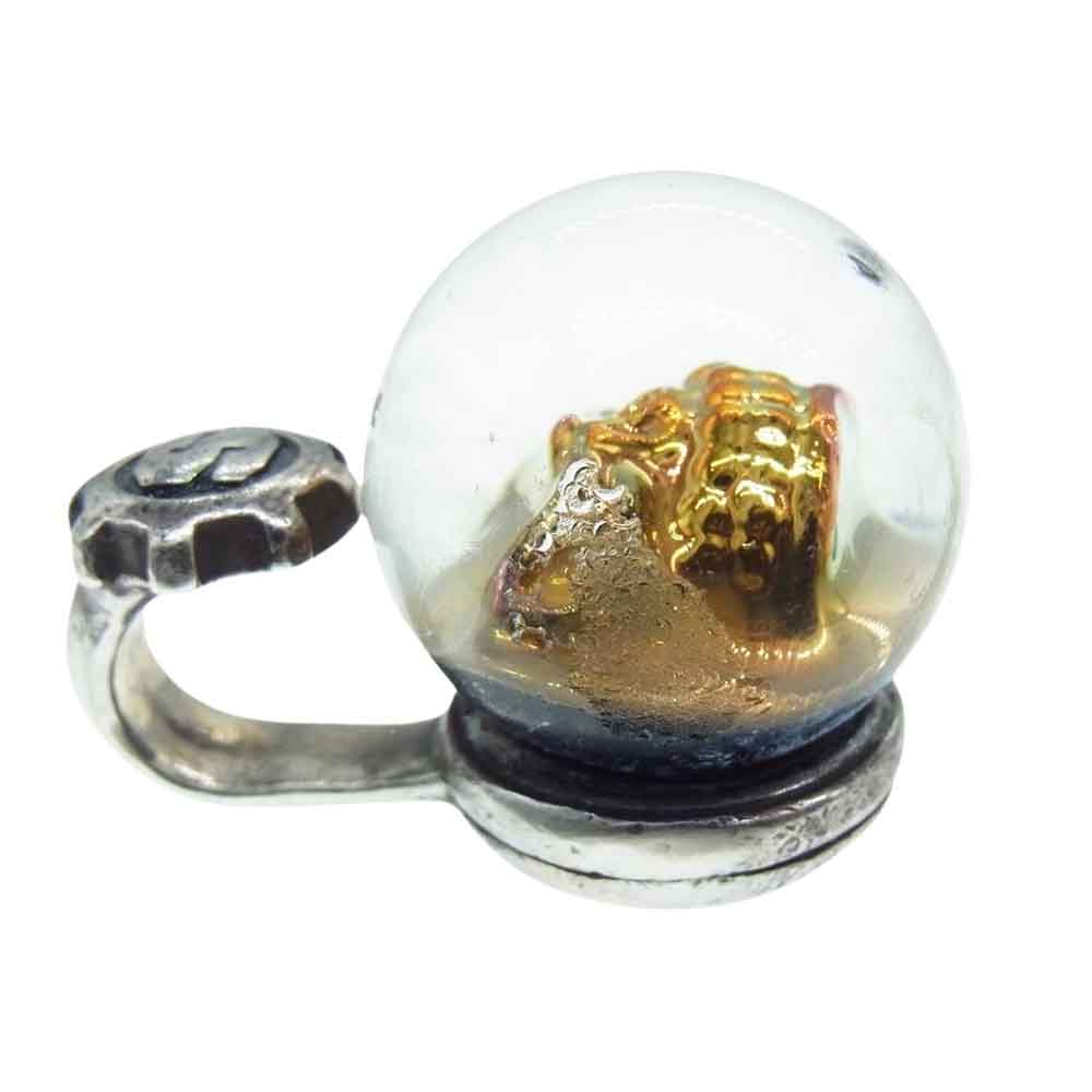 STARLIN GEAR スターリンギア ギャランティ付属 New Skull Marble ニュースカル マーブル ペンダントトップ シルバー系 ゴールド系【中古】