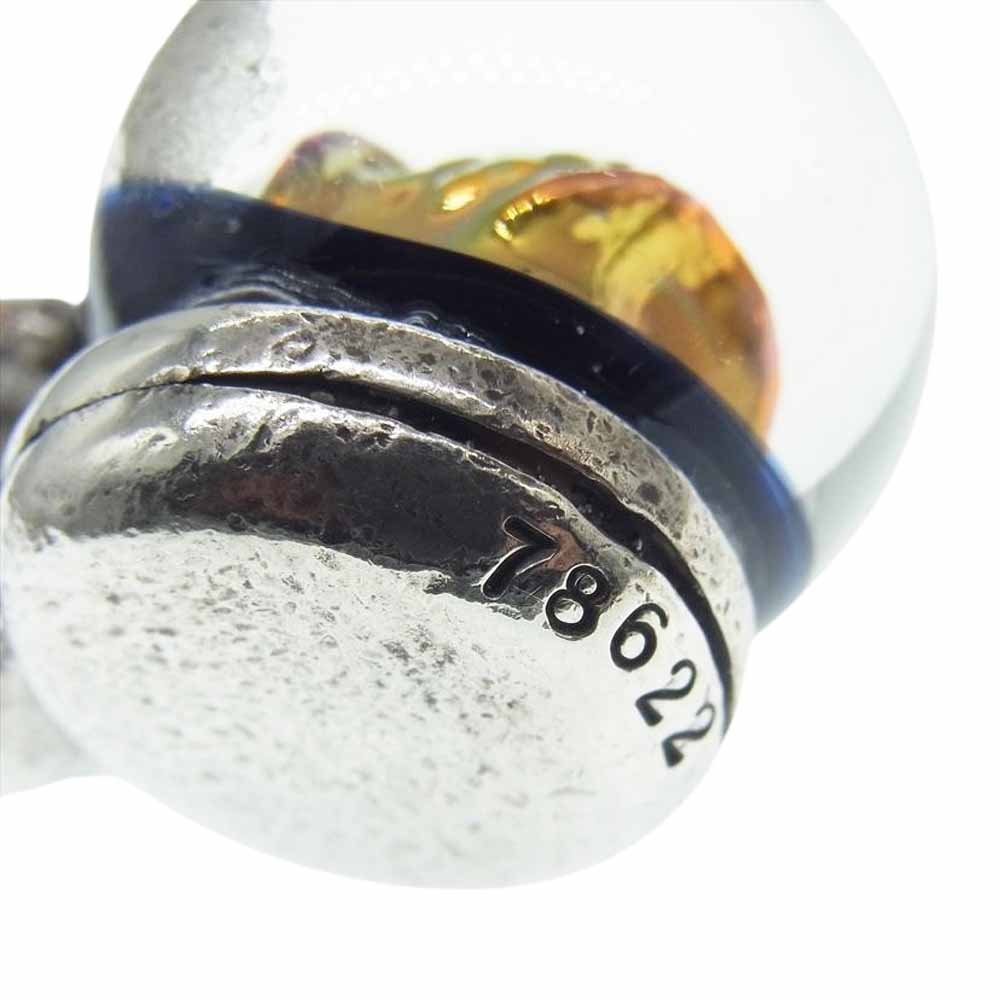 STARLIN GEAR スターリンギア ギャランティ付属 New Skull Marble ニュースカル マーブル ペンダントトップ シルバー系 ゴールド系【中古】