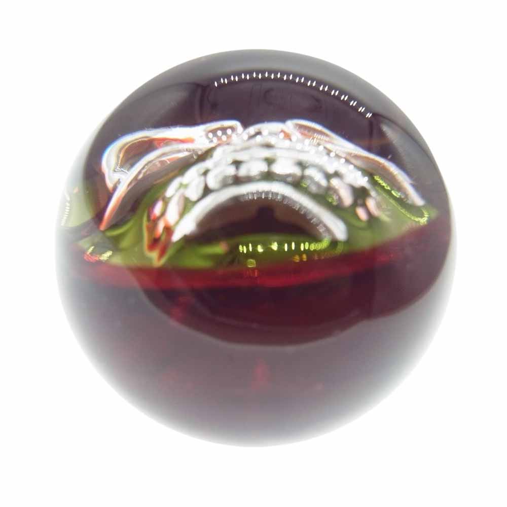 STARLIN GEAR スターリンギア ギャランティ付属 Large Skull Marble ラージ スカル マーブル ペンダントトップ シルバー系 レッド系【中古】