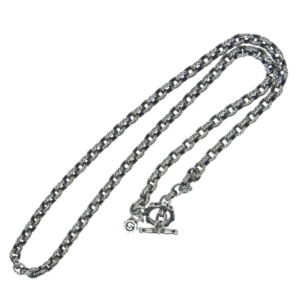 STARLIN GEAR スターリンギア スモール テクスチャー チェーン Tバー ネックレス シルバー系【中古】