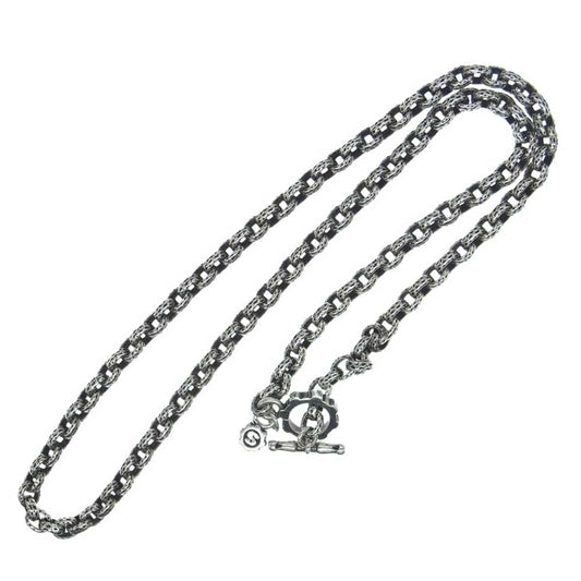 STARLIN GEAR スターリンギア スモール テクスチャー チェーン Tバー ネックレス シルバー系【中古】