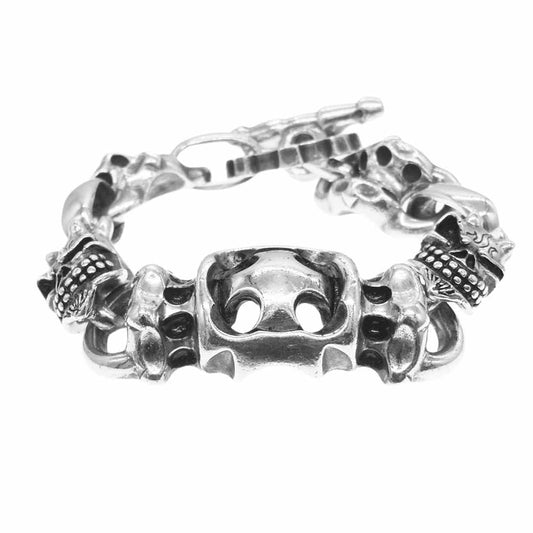 STARLIN GEAR スターリンギア ギャランティ付属 Sギアリングカスタム サイバークロス ブレスレット シルバー系【中古】