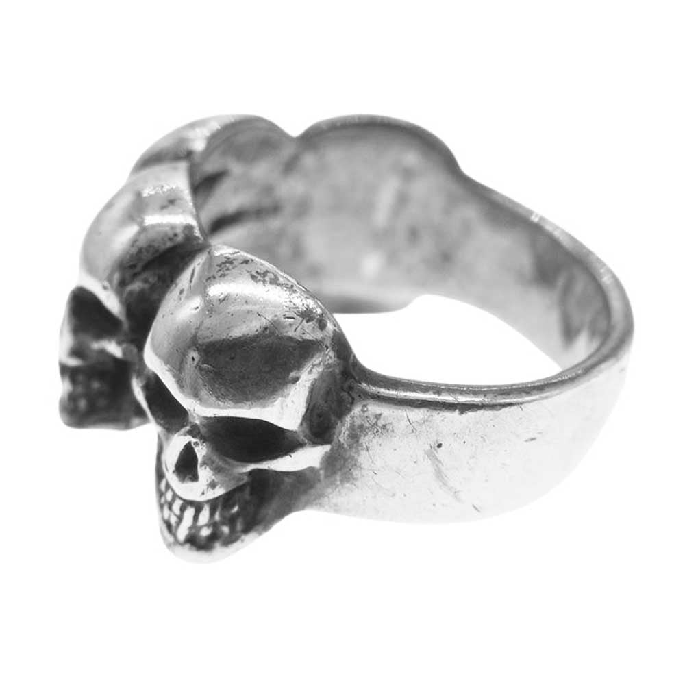 CRAZY PIG クレイジーピッグ 4 SKULLS RING 4スカルリンク リング ＃52 シルバー系 4号【中古】