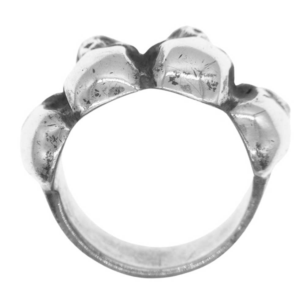 CRAZY PIG クレイジーピッグ 4 SKULLS RING 4スカルリンク リング ＃52 シルバー系 4号【中古】