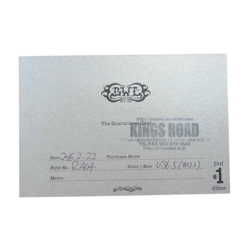BILL WALL LEATHER ビルウォールレザー R404 25th Anniversary Band Ring 25周年記念 アニバーサリー バンド リング シルバー系 12.5号【中古】